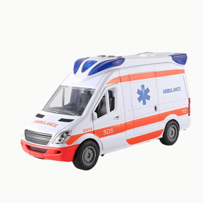 TOYSTAR - 666-10P Mô hình Xe cứu thương thành phố (nhỏ) tỉ lệ 1:14, Xe ô tô đồ chơi cho bé