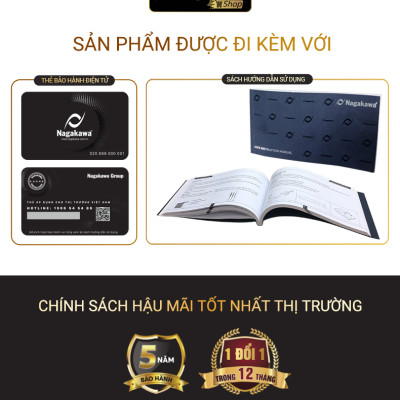 Miễn phí giao lắp toàn quốc - Bếp Âm Đôi Từ Hồng Ngoại Premium Nagakawa NAG1252M - Bảo hành 5 năm - Made in Malaysia - Hàng Chính Hãng