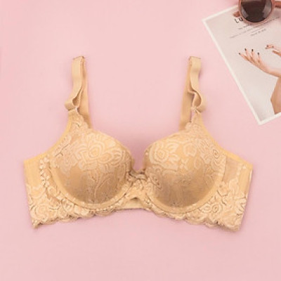 Áo Lót Nâng Ngực Nữ LUPERI SP849 Có Gọng Mỏng Phối Ren Đai 3 Móc Chắc Chắn Trẻ Trung Quyến Rũ