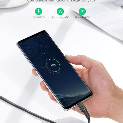 Ugreen UG10971US332TK 0.5M màu đen usb type c 2.0 cáp sạc và truyền dữ liệu từ máy tính ra điện thoại - HÀNG CHÍNH HÃNG