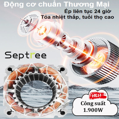 Máy ép dầu ăn thực vật 2 đầu ép kép đa năng dùng cho kinh doanh và gia đình - Bán chuyên nghiệp. Thương hiệu Mỹ cao cấp Septree - B02S Plus. HÀNG CHÍNH HÃNG