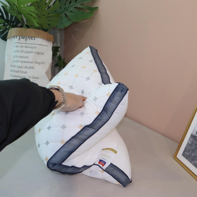 Đôi ruột gối nằm trần trám LIDACO cao cấp bông tự nhiên vải cotton 100% kích thước 50x70cm (2 chiếc)