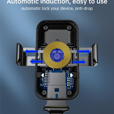 Gía đỡ điện thoại Choetech T201  tích hợp sạc không dây trên ô tô 15w - Hàng chính hãng