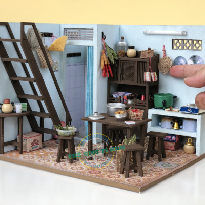 MÔ HÌNH TỰ LẮP RÁP DIY NHÀ SÀI GÒN XƯA - BẾP CỦA MẸ - TX02
