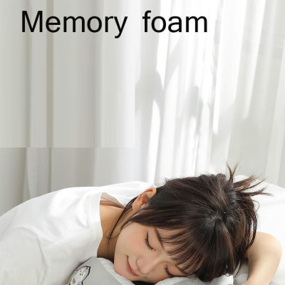 Gối chữ U làm bằng mút hoạt tính, gối kê cổ dễ thương dùng để máy bay, xe hơi, du lịch, kê cổ cổ gối ngủ trưa văn phòng-GC876489