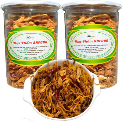[Combo 2 Hũ] Khô Heo Sấy Tỏi Ớt Cao Cấp Mỗi Hũ 200G Hiệu SK FOOD
