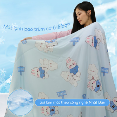 [CHĂN HÈ MÁT LẠNH] Mền lạnh I Cool Advance NIN House NM8029 160x210cm | Chăn chần Ice Silk, Chăn điều hoà nhiều độ