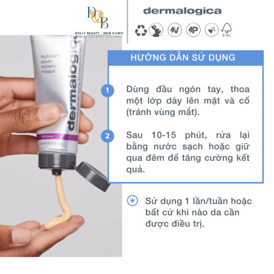 Mặt nạ vitamin cô đặc MULTIVITAMIN RECOVERY MASQUE 75ml của Dermalogica - Dolly Beauty