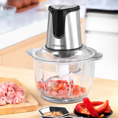 Máy Xay Thịt 2 Lưỡi Dao Kép Lock&Lock EJM171 (2 Lít - 300W) - Hàng Chính Hãng