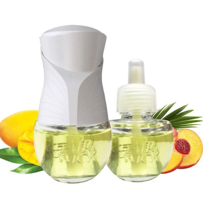 Bộ Tinh Dầu Cắm Điện Air Wick AWK2465 Maldives Mango & Peach Spritz 19ml (Hương xoài Maldives, gió biển), sử dụng điện 220V