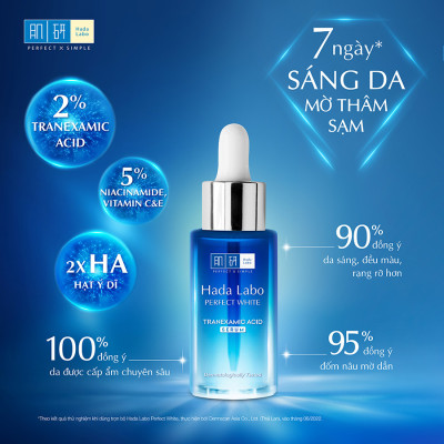 Serum dưỡng trắng Hada Labo Perfect White Tranexamic Acid 2% (30ml)