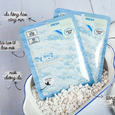 Combo 5 Mặt nạ tuyết dưỡng trắng da 3W Clinic Fresh White Mask Sheet 23g x 5