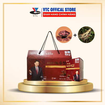 Tinh Chất Hồng Sâm Nhung Hươu Hàn Quốc 6 Năm Tuổi - Hộp 30 gói x 70ml