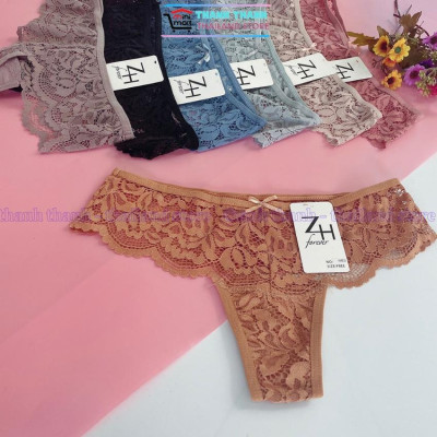 Quần lọt khe nữ Thái Lan ZH  683 free size L, chất ren mềm mại, co giản 4 chiều, mặc thoải mái