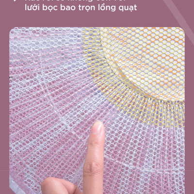 1 LƯỚI BỌC QUẠT CAO CẤP AN TOÀN CHO BÉ - DÂY RÚT (HÀNG CHẤT LƯỢNG TỐT) - Kích thước: Đường kính lồng quạt 45cm - GIAO MẪU NGẪU NHIÊN Áo Trùm Máy Quạt Bảo Vệ Điện Cao Cấp Có Vải Lồng Chống Bụi 
