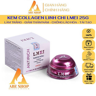 Kem LMEI Linh Chi - Đông Trùng - Collagen 25g - Dưỡng Trắng - Chống Lão Hóa - Giảm Nếp Nhăn - Ngừa Thâm Nám