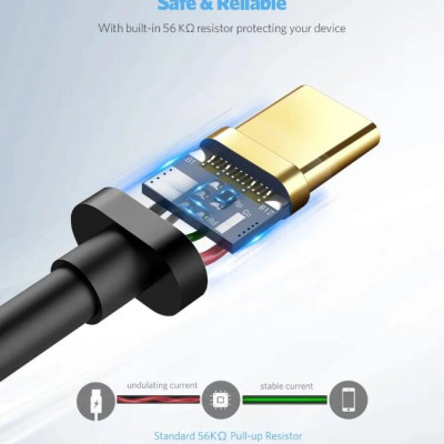 Ugreen UG30159US141TK 1M màu đen Dây USB 2.0 sang Type-C truyền dữ liệu và sạc - HÀNG CHÍNH HÃNG