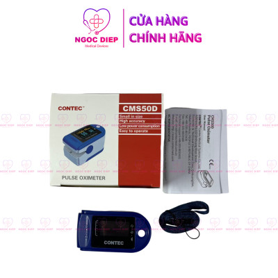Máy đo SpO2 - Máy đo nồng độ oxy trong máu và nhịp tim qua đầu ngón tay CONTEC CMS50D