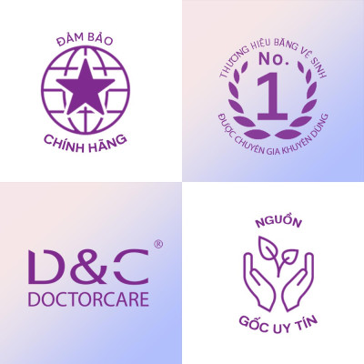 Combo 6 Băng vệ sinh thảo dược Doctor Care, BVS ban ngày 24cm siêu khô thoáng cả ngày dài
