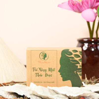 Túi xông mặt thảo dược sạch mụn, căng bóng da Wonmom ( 10 Túi/Hộp )