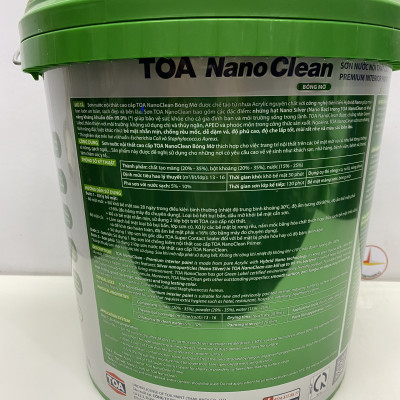Sơn nước nội thất cao cấp Toa Nanoclean màu xanh ngọc 7508_ 15L