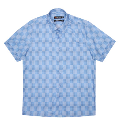 Áo sơ mi nam tay ngắn form suông vạt ngang Khatoco A1MN468T2-CNCR176-2411-N