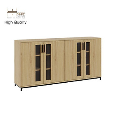 [Happy Home Furniture] LOUIS , Tủ lưu trữ 4 cửa mở - chân sắt , 168cm x 36cm x 84cm ( DxRxC), TCM_030