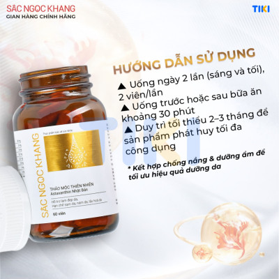 Combo 6 Viên Uống Sắc Ngọc Khang Vi Tảo Lục Hộp 60 viên