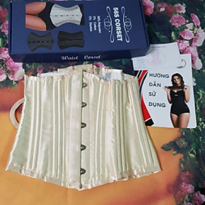 Đai nịt bụng Corset (gen siết giảm eo) 26 xương thép nhập khẩu chính hãng Italy