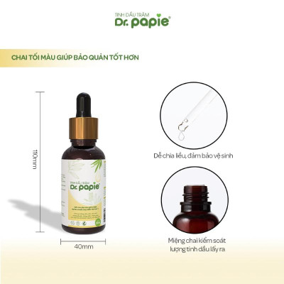 Tinh Dầu Tràm Gió Nguyên Chất Dr Papie cho Bé Từ Sơ Sinh chai 30ml