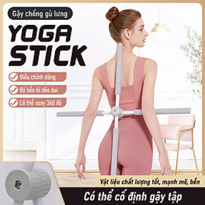 BG Gậy Tập Lưng, Vai, Chống Gù, Uốn Thẳng Lưng,  6015 Gậy Tập Yoga Gậy Chống Gù Lưng Tập Yoga Bằng Thép Không Gỉ, Gậy Tập Yoga Chống Gù Lưng, Mở Vai, Gậy Tập Thể Dục Điều Chỉnh Vai Lưng, Định Hình Lưng Vai ( hàng nhập khẩu)