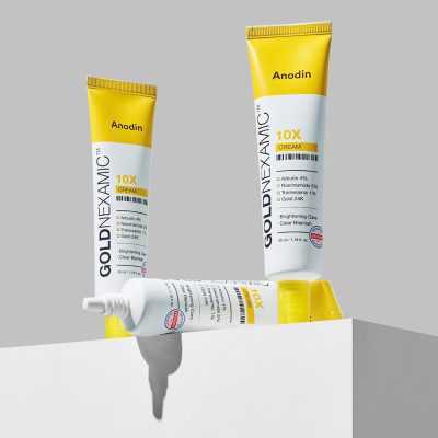 Kem dưỡng sáng, mờ thâm nám đa tầng Goldnexamic 10X Anodin Hàn Quốc 35ml