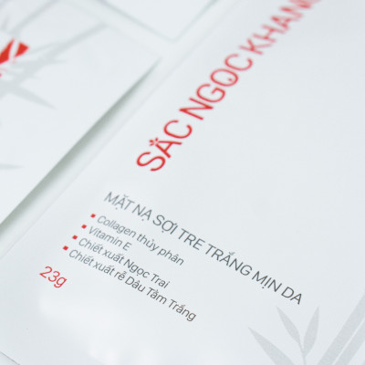 10 mặt nạ sợi tre trắng mịn da Sắc Ngọc Khang