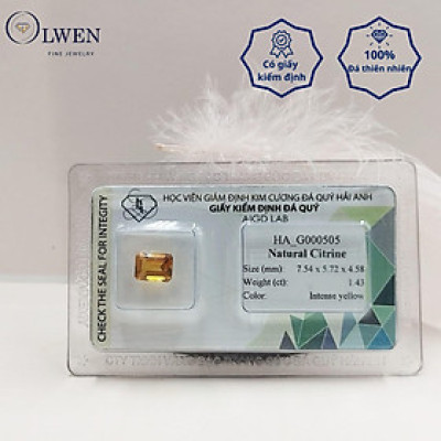 Viên đá thạch anh vàng ( citrine ) thiên nhiên  HA_G000505