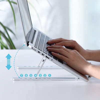 Giá đỡ đa năng dễ dàng gấp gọn hợp kim nhôm cao cấp phù hợp nhiều dòng Laptop, Macbook chính hãng KAKU - Hàng Chính Hãng