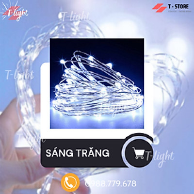 Đèn led dây năng lượng mặt trời T-Light 10 mét, 20 mét cho không gian Nhà, Quán Cafe, Ban Công, Sân Thượng Siêu Chill...