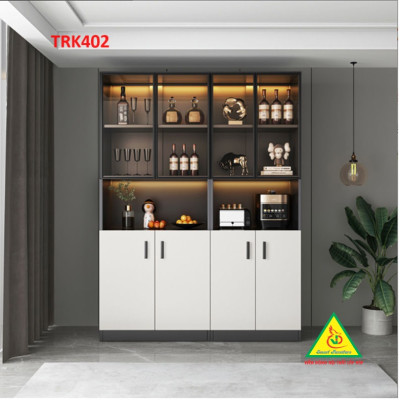 Tủ rượu cánh kính, tủ trưng bày rượu TRK402 - Nội thất lắp ráp Viễn Đông ADV