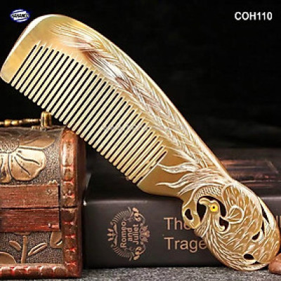 Lược sừng Phượng cuốn đẹp làm quà tặng VIP (Size: XL - 19cm) COH110 - Chăm sóc tóc