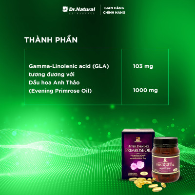 Bộ Sản Phẩm 2 Hộp Viên Uống Bổ Sung Nội Tiết Tố Nữ Úc Dr Natural Hyper Evening Primrose Oil 180 Viên | Hàng Chính Hãng