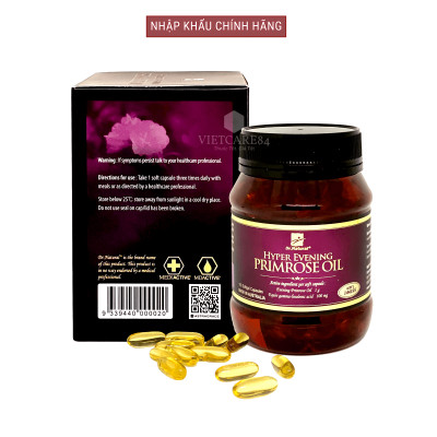 Bộ Sản Phẩm 2 Hộp Viên Uống Bổ Sung Nội Tiết Tố Nữ Úc Dr Natural Hyper Evening Primrose Oil 180 Viên- Nhập Khẩu Chính Hãng