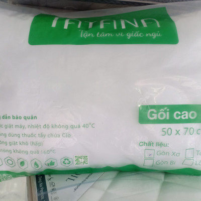 Gối Nằm Gòn TATANA Cao Cấp  kích thước 50x70cm