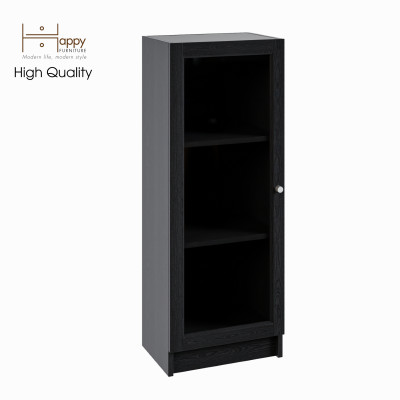 [Happy Home Furniture] CATY, kệ sách 3 tầng cửa kính size nhỏ,  40cm x 30cm x 106cm (DxRxC), KSA_013