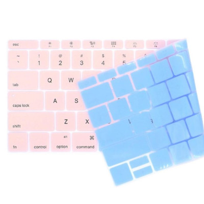 Miếng phủ bàn phím bằng silicon chống bụi, chống nước bảo vệ cho Macbook màu Ombre