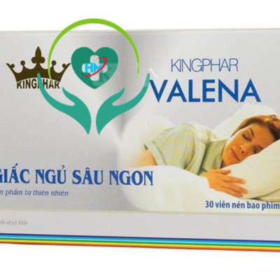 ￼Thảo Dược An Thần Ngủ Ngon valena Kingphar - Hộp 30 Viên - Giúp an thần, gây ngủ, tạo giấc ngủ đến nhanh, tự nhiên
