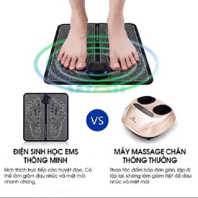 Thảm massage chân xung điện giúp lưu thông máu giảm đau mỏi