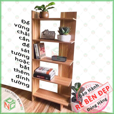 (Nội Thất Đẹp) Kệ Sách Gỗ 5 Tầng Đa Năng Thiết Kế Thông Minh - Không Gian Đẹp Cho Nhà - Văn Phòng - KLM-KG5TT