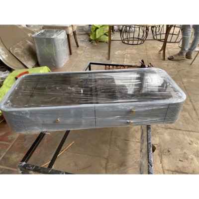 Hàng Siêu Cấp Bộ bàn phấn trang điểm 2 mặt kính họa tiết kim cương cao cấp  - Giá Tại Xưởng