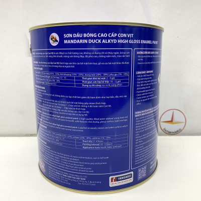 Sơn dầu cao cấp TOA Con Vịt màu trắng MD 111 _ 3L