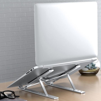 Kệ giá đỡ nhôm dành cho máy tính laptop macbook ipad 7 nấc điều chỉnh độ cao gấp gọn - Hàng chính hãng