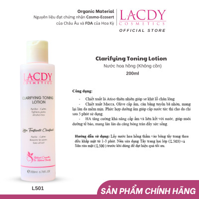 Nước hoa hồng (không cồn) - L501 CLARIFYING TONING LOTION 200ml